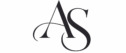 AS monogram logo in elegant serif style with decorative letter design